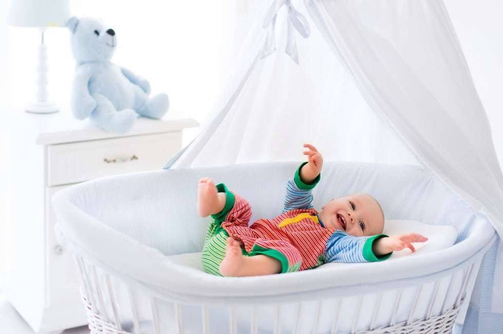 baby in a bassinet
